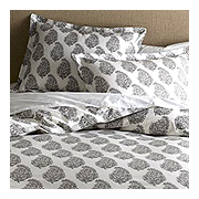 West Elm Blocked Organic Paisley Duvet Cover & Shams