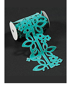 Paper Wishes Bluebird Flocked Lace